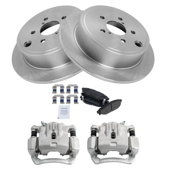 TRQ® - Disc Brake Kit with Semi-Metallic Pads and Calipers