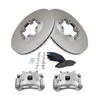 TRQ® - Disc Brake Kit with Semi-Metallic Pads and Calipers