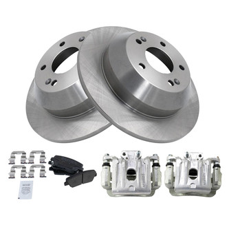 TRQ® - Disc Brake Kit with Semi-Metallic Pads and Calipers