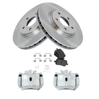 TRQ® - Disc Brake Kit with Semi-Metallic Pads and Calipers