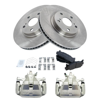 TRQ® - Disc Brake Kit with Semi-Metallic Pads and Calipers
