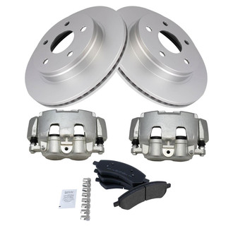 TRQ® - Front Disc Brake Kit with Semi-Metallic Pads and Calipers