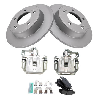TRQ® - Disc Brake Kit with Semi-Metallic Pads and Calipers