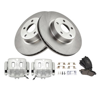 TRQ® - Front Disc Brake Kit with Semi-Metallic Pads and Calipers