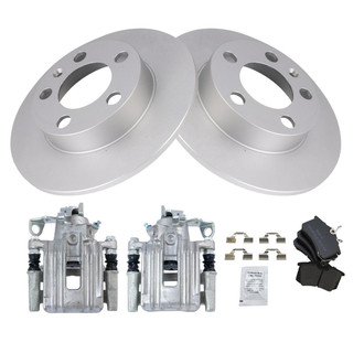 TRQ® - Rear Disc Brake Kit with Semi-Metallic Pads and Calipers