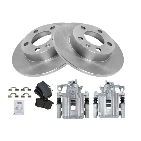 TRQ® - Rear Disc Brake Kit with Semi-Metallic Pads and Calipers