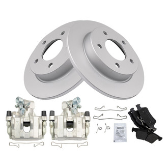 TRQ® - Rear Disc Brake Kit with Semi-Metallic Pads and Calipers