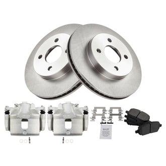 TRQ® - Disc Brake Kit with Semi-Metallic Pads and Calipers