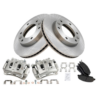 TRQ® - Disc Brake Kit with Semi-Metallic Pads and Calipers