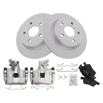 TRQ® - Disc Brake Kit with Semi-Metallic Pads and Calipers