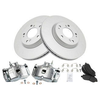 TRQ® - Disc Brake Kit with Semi-Metallic Pads and Calipers