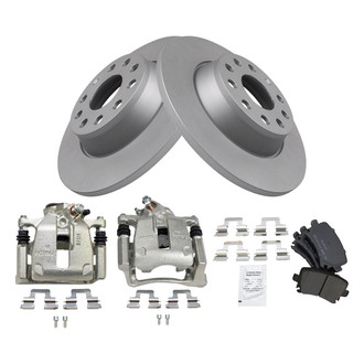 TRQ® - Disc Brake Kit with Semi-Metallic Pads and Calipers