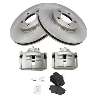 TRQ® - Disc Brake Kit with Semi-Metallic Pads and Calipers