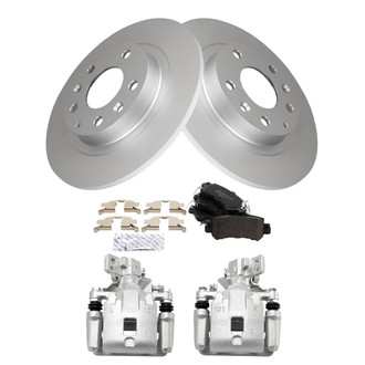 TRQ® - Disc Brake Kit with Semi-Metallic Pads and Calipers