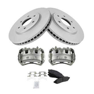 TRQ® - Disc Brake Kit with Semi-Metallic Pads and Calipers