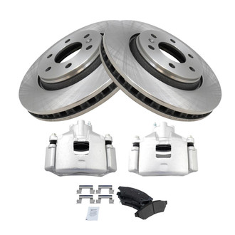 TRQ® - Disc Brake Kit with Semi-Metallic Pads and Calipers