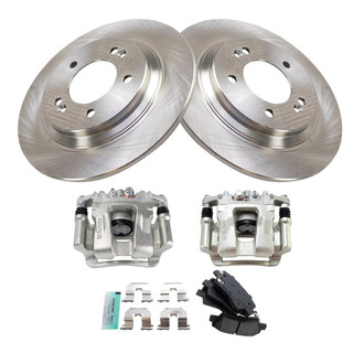 TRQ® - Rear Disc Brake Kit with Semi-Metallic Pads and Calipers