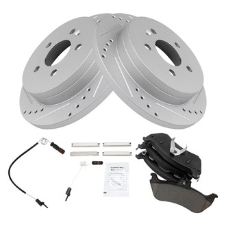 TRQ® - Performance Ceramic Rear Brake Kit