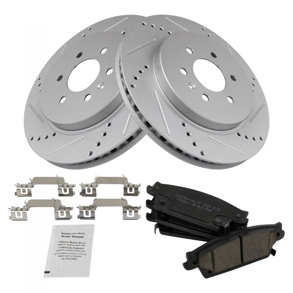 TRQ® - Performance Ceramic Rear Brake Kit