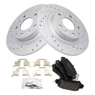 TRQ® - Performance Ceramic Rear Brake Kit