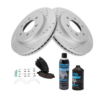 TRQ® - Performance Ceramic Front Brake Kit