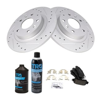 TRQ® - Performance Ceramic Rear Brake Kit