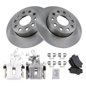 TRQ® - Rear Disc Brake Kit with Ceramic Pads and Calipers
