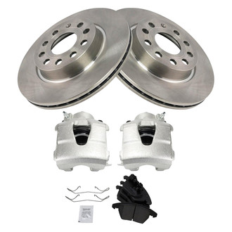 TRQ® - Front Disc Brake Kit with Ceramic Pads and Calipers