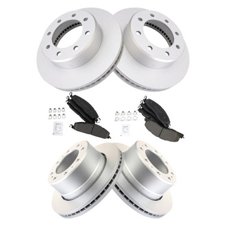 TRQ® - Front and Rear Disc Brake Kit with Ceramic Pads