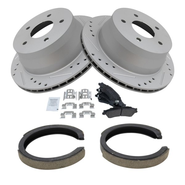 TRQ® - Performance Semi-Metallic Rear Brake Kit