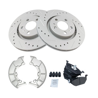 TRQ® - Performance Semi-Metallic Front Brake Kit