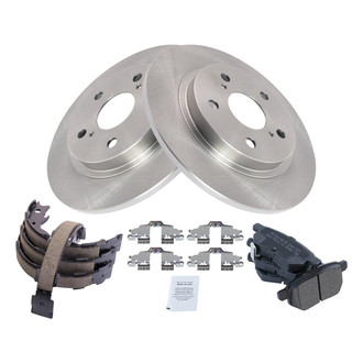 TRQ® - Performance Semi-Metallic Brake Kit with Parking Brake Shoes