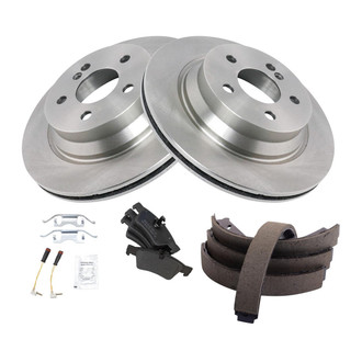 TRQ® - Performance Semi-Metallic Brake Kit with Parking Brake Shoes