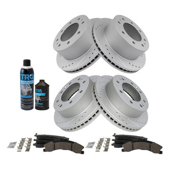 TRQ® - Performance Ceramic Front and Rear Brake Kit