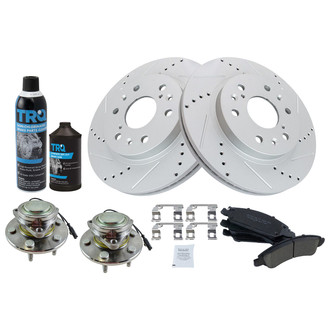 TRQ® - Performance Ceramic Front Brake Kit
