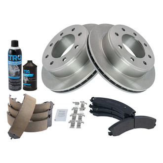 TRQ® - Performance Semi-Metallic Rear Brake Kit