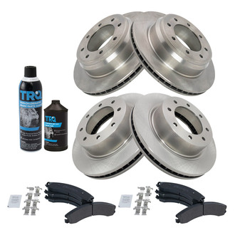TRQ® - Performance Semi-Metallic Front and Rear Brake Kit