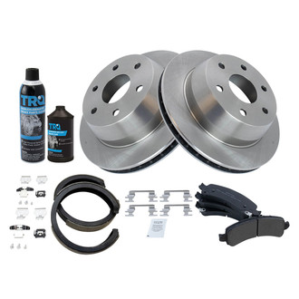 TRQ® - Performance Semi-Metallic Rear Brake Kit