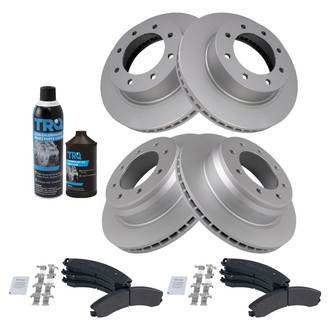 TRQ® - Performance Semi-Metallic Front and Rear Brake Kit