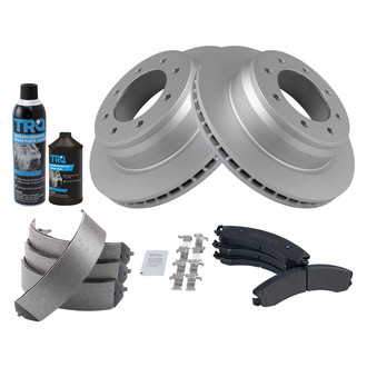 TRQ® - Performance Semi-Metallic Rear Brake Kit