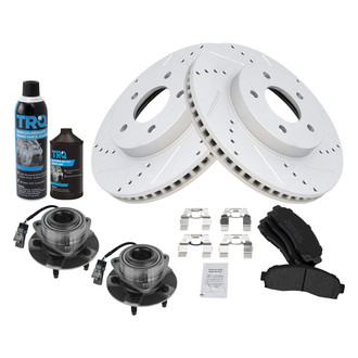 TRQ® - Performance Semi-Metallic Front Brake Kit