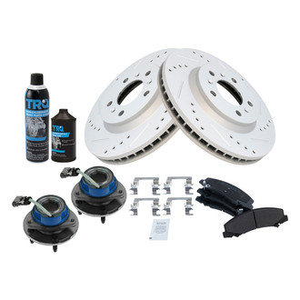 TRQ® - Performance Semi-Metallic Front Brake Kit