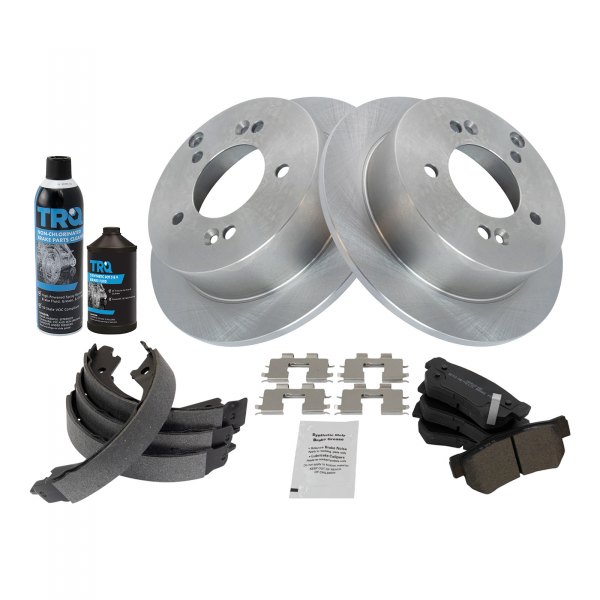 TRQ® - Performance Semi-Metallic Rear Brake Kit