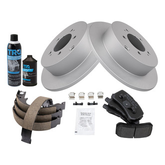 TRQ® - Performance Semi-Metallic Rear Brake Kit