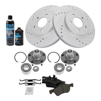 TRQ® - Performance Semi-Metallic Front Brake Kit