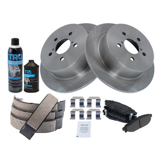 TRQ® - Performance Semi-Metallic Rear Brake Kit