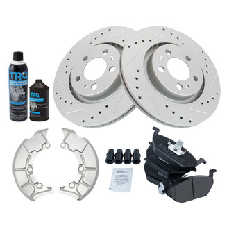 TRQ® - Performance Semi-Metallic Front Brake Kit