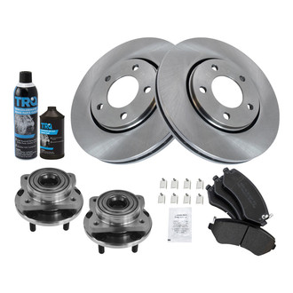 TRQ® - Performance Semi-Metallic Front Brake Kit