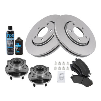TRQ® - Performance Semi-Metallic Front Brake Kit
