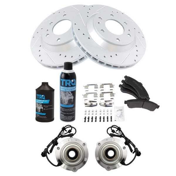 TRQ® - Performance Semi-Metallic Front Brake Kit